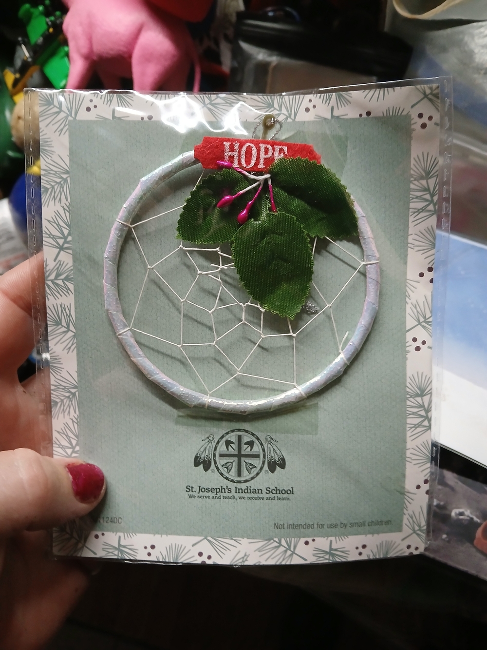 "Legend of the Dreamcatcher" Christmas ornament from St. Joseph's Indian School,
